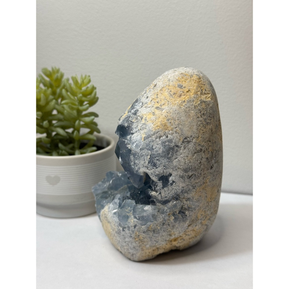 Over 3lb Celestite Freeform/Egg - Picture 5 of 8